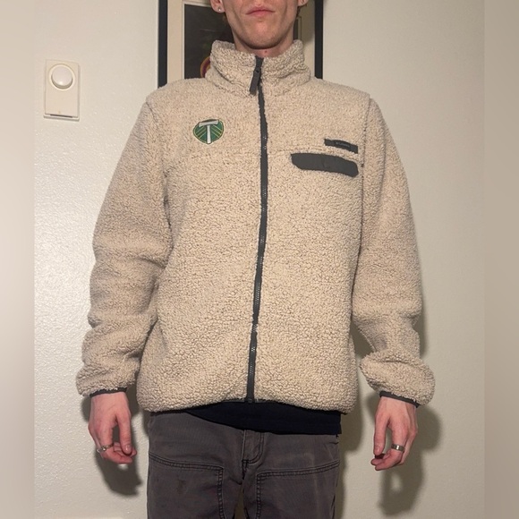 Columbia Other - Portland Timbers Cream Sherpa Fleece Jacket